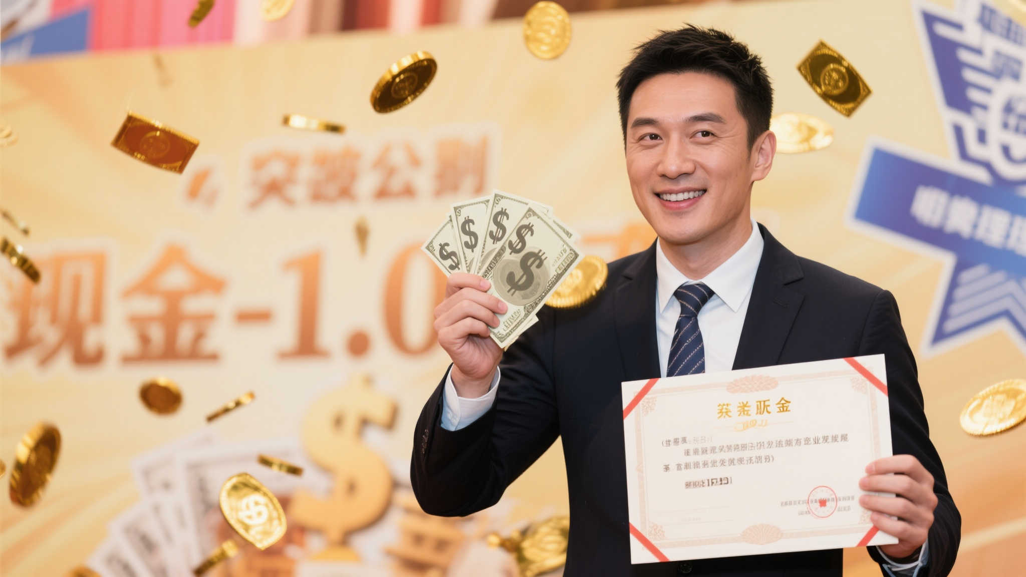商人机选擒获大乐透811万，仍选择坚持工作不懈怠
